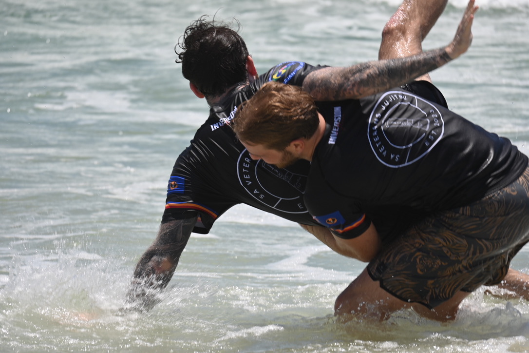 Veterans training in the ocean